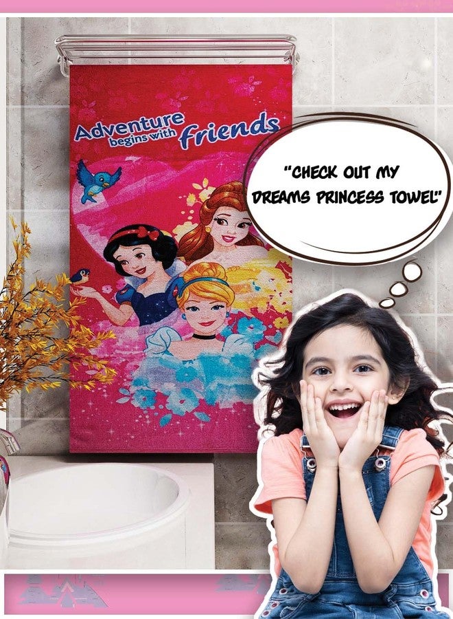 Athom Living Kids Bath Towel Kids Bath Towel 350 GSM 60x120 cm, Pink in Color - Image 3